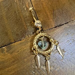 Dream catcher belly ring